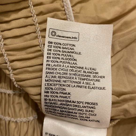 H&M tan color top with removable strap. Size S - Picture 8 of 8